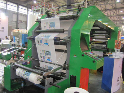 Porcellana Stampatrice flessografica automatica del film di allungamento con il tipo chiuso calibri per applicazioni di vernici del doppio fronte fornitore